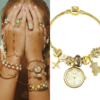 Elegant Zirconia Gold Watch for Women ?C Jewelry?Inspired Bracelet Style