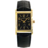 HIS AND HERS BLACK STRAP SQUARE FACE WATCH SET