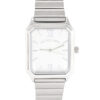 HIS AND HERS SILVER SQUARE WATCH SET