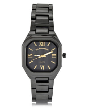 USC40718UO.jpg LADIES GUNMETAL LINK ANALOG WATCH