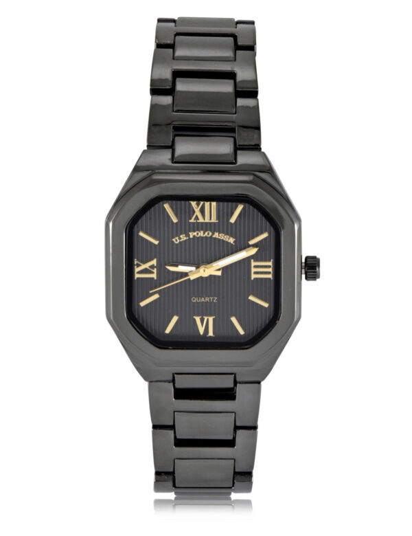 LADIES GUNMETAL LINK ANALOG WATCH