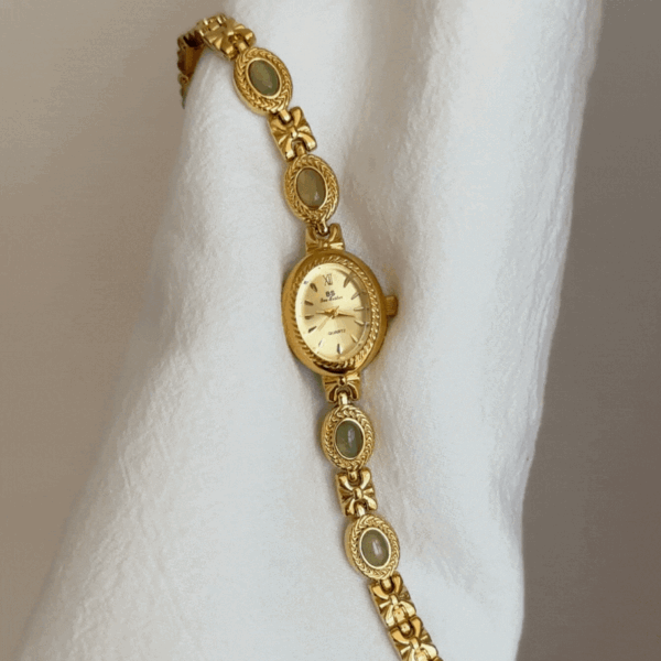 gif_33_303d67fe-1259-46d1-9db6-1ab05c9987ba.gif Vintage Gold Bracelet Watch for Women ?C Elegant Chain Style
