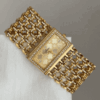 Elegant Vintage Gold Bangle Watch for Women ?C Rectangular Face